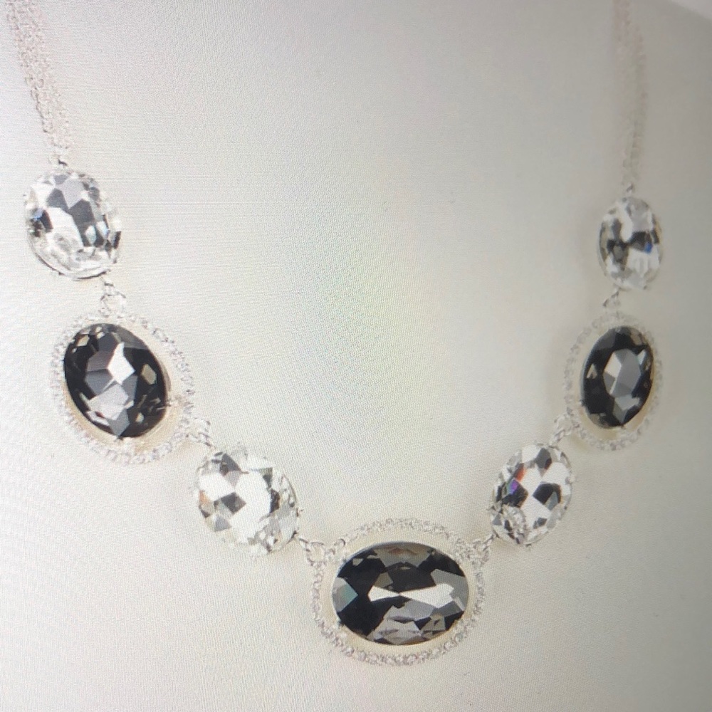 Gemma Layne Oval Pave necklace